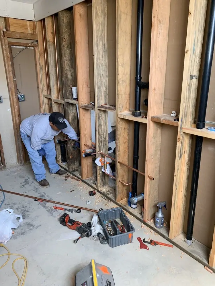 Commercial rough-in plumbing for Gas Line Repair in Frisco